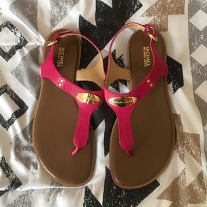 Michael Kors Hot Pink Sandals